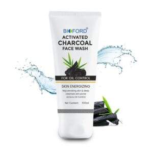 Bioford Charcoal Face Wash | Oil Control | Remove Dirt | Deep Detox for Clear, Refreshed Skin