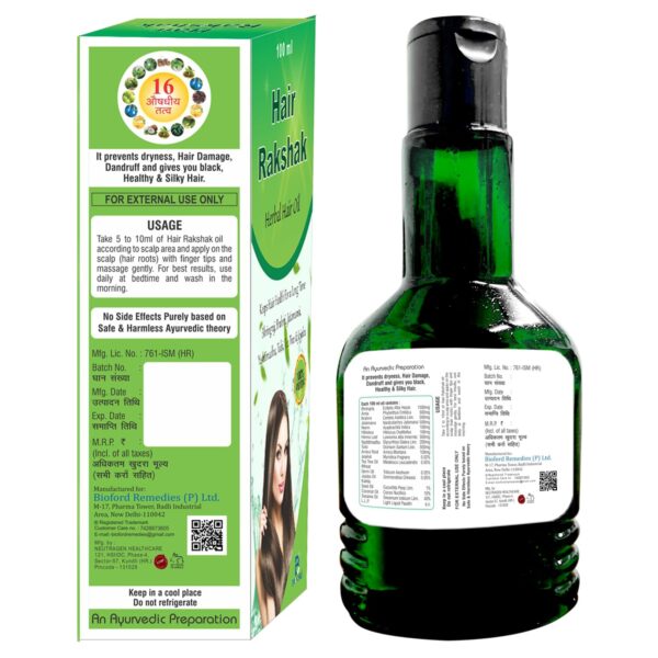 Hair Rakshak Oil 100ML – Ayurvedic Blend for Hair Fall Control & Scalp Nourishment - Image 2