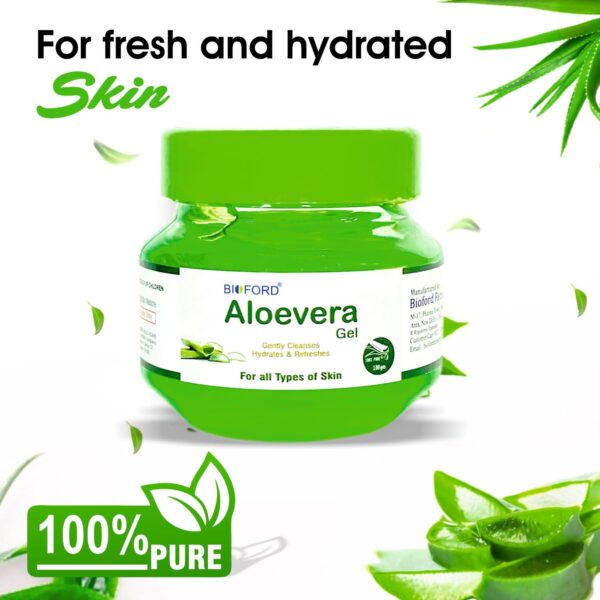 Bioford Aloe Vera Gel – Pure Hydration & Skin Repair for All Skin Types 100 GM - Image 2