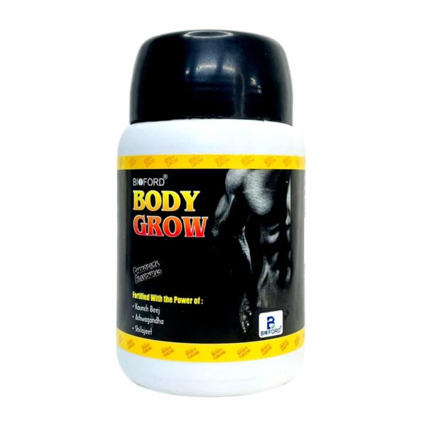 Bioford Body Grow Powder Power-Packed Muscle & Strength Booster with Ashwagandha & Shilajeet 300g - Image 3