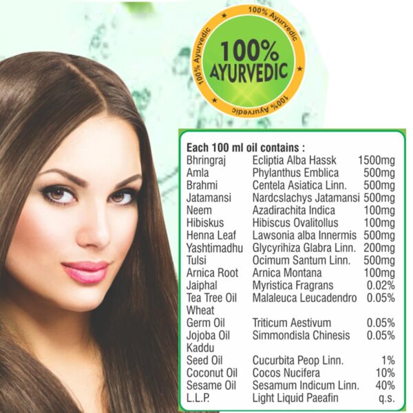 Hair Rakshak Oil 100ML – Ayurvedic Blend for Hair Fall Control & Scalp Nourishment - Image 3