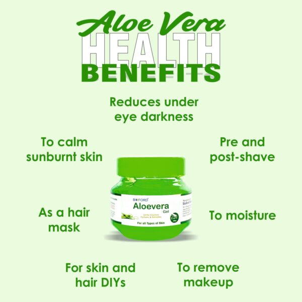 Bioford Aloe Vera Gel – Pure Hydration & Skin Repair for All Skin Types 100 GM - Image 3