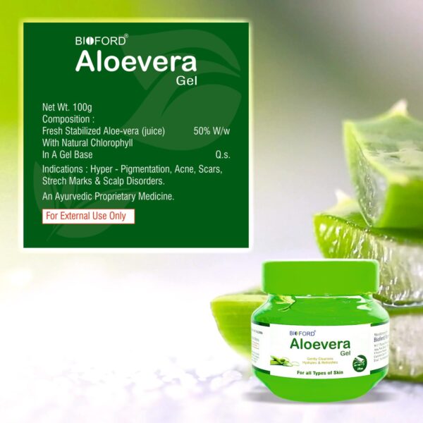Bioford Aloe Vera Gel – Pure Hydration & Skin Repair for All Skin Types 100 GM - Image 4
