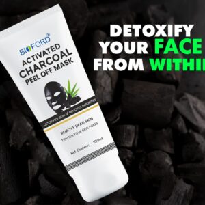 Bioford Charcoal Peel Off Mask – Deep Detox & Oil Control for Clear, Refreshed Skin
