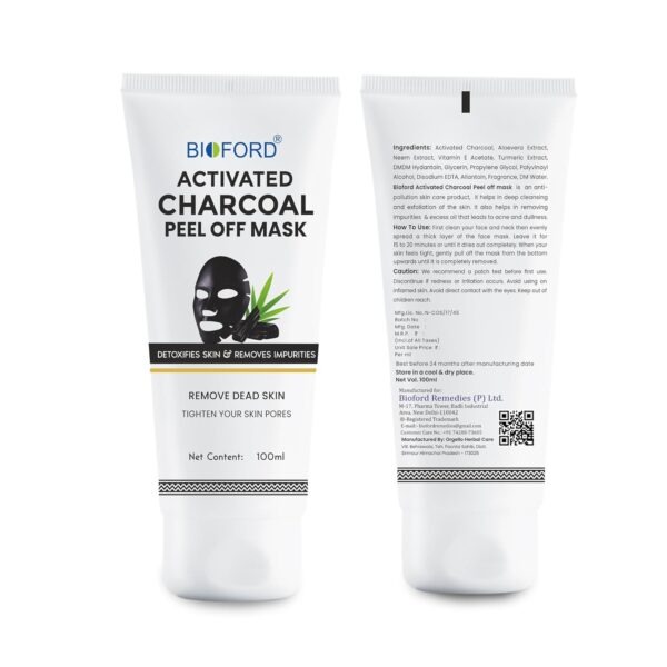 Bioford Charcoal Peel Off Mask – Deep Detox & Oil Control for Clear, Refreshed Skin - Image 5