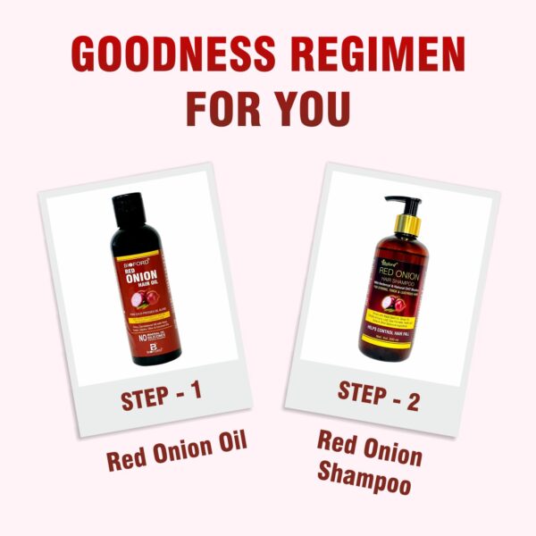Bioford Red Onion Hair Oil – Intense Hair Fall Control & Growth Boosting Formula 100 ml (Pack of 2) - Image 5