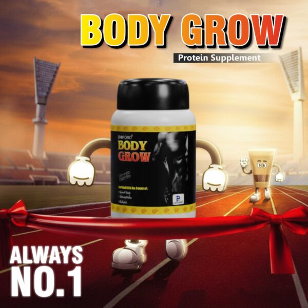 Bioford Body Grow Powder Power-Packed Muscle & Strength Booster with Ashwagandha & Shilajeet 300g (Pack of 1) - Image 4