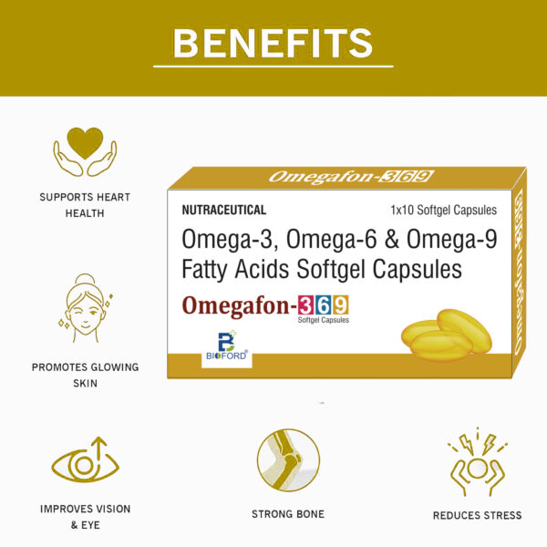 Omegafon 369 TAB, Essential fatty Acid Derived from Lax Seed Oil 500mg - Image 4