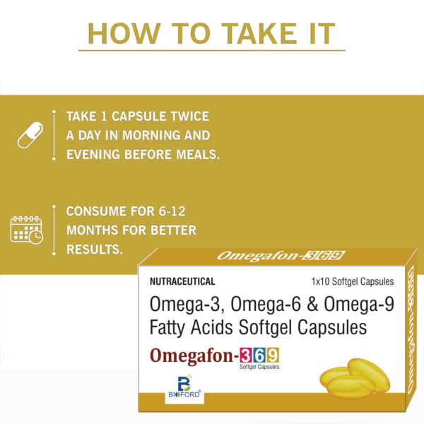 Omegafon 369 TAB, Essential fatty Acid Derived from Lax Seed Oil 500mg - Image 7