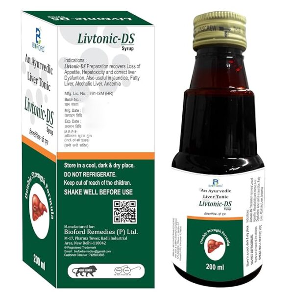 Bioford Ayurvedic Liver Tonic Livtonic-DS Syrup 100ML - Image 2