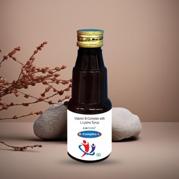 Bioford B-Complex Vitamin B-Complex with L-Lysine Syrup with Multivitamins & Minerals. - Image 5