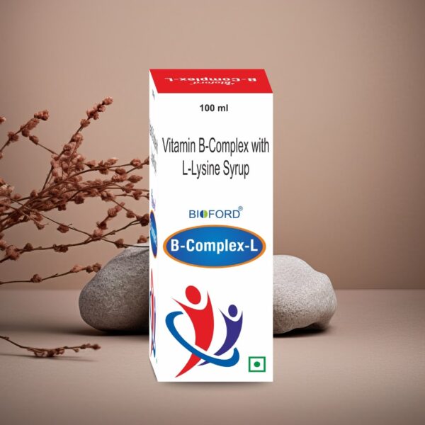 Bioford B-Complex Vitamin B-Complex with L-Lysine Syrup with Multivitamins & Minerals. - Image 6