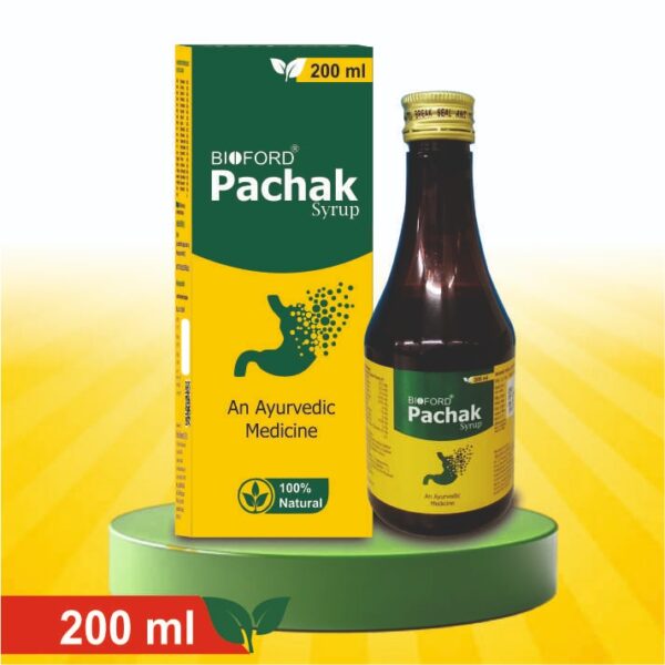 Bioford Pachak Syrup 200ml | Natural Digestive Tonic with Amla, Harad & Ayurvedic Herbs | Supports Healthy Digestion, Relieves Acidity, Gas & Indigestion | Herbal Stomach Care Formula (Pack of 1) - Image 2