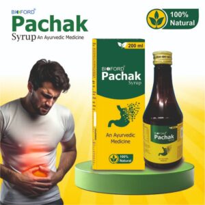 Bioford Pachak Syrup 200ml | Natural Digestive Tonic with Amla, Harad & Ayurvedic Herbs | Supports Healthy Digestion, Relieves Acidity, Gas & Indigestion | Herbal Stomach Care Formula (Pack of 1)