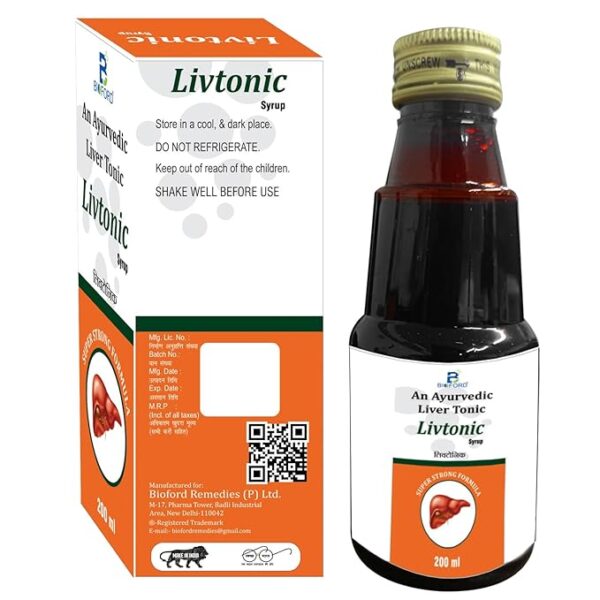 Bioford Ayurvedic Liver Tonic Livtonic Syrup 200ML - Image 2