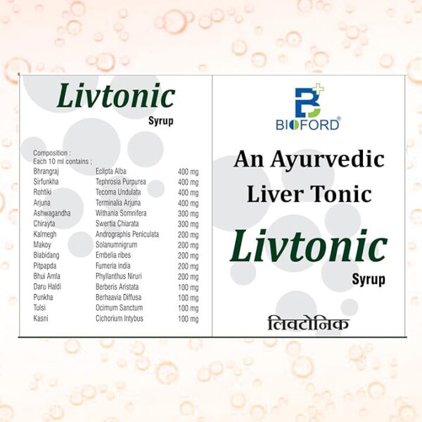 Bioford Ayurvedic Liver Tonic Livtonic Syrup 200ML - Image 3