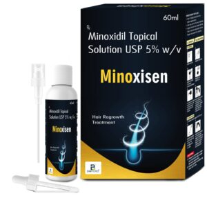 Minoxisen, Minoxidil Bottle of 60ml Solution Hair Restore Formula with Minoxidil | Reduces Hairfall