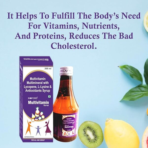 Bioford Ayurvedic Multivitamin and Multimineral Syrup for Boost Energy, Stamina, Joints and Overall Health. - Image 2
