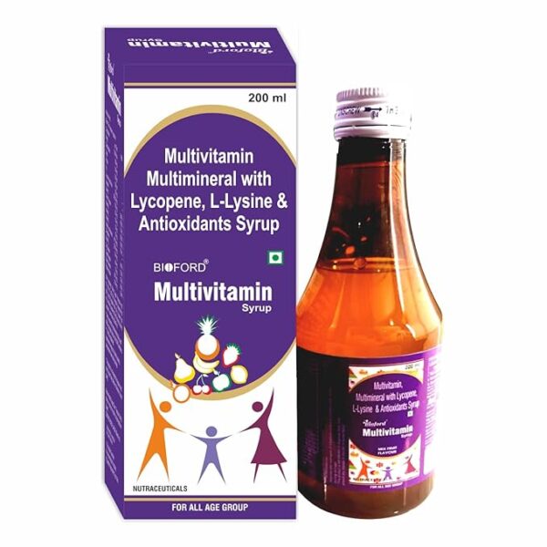 Bioford Ayurvedic Multivitamin and Multimineral Syrup.
