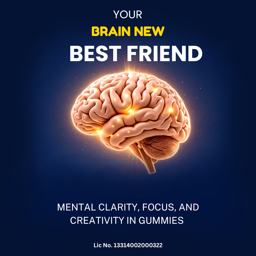 Brain Booster Gummy Bacopa Monnieri | Boosts Memory, Focus & Concentration |Bioford Brain Fog Support | Improve Quality of Life Bacopa monneieri 60mg | Blueberry Flavour 30 Gummies - Image 4
