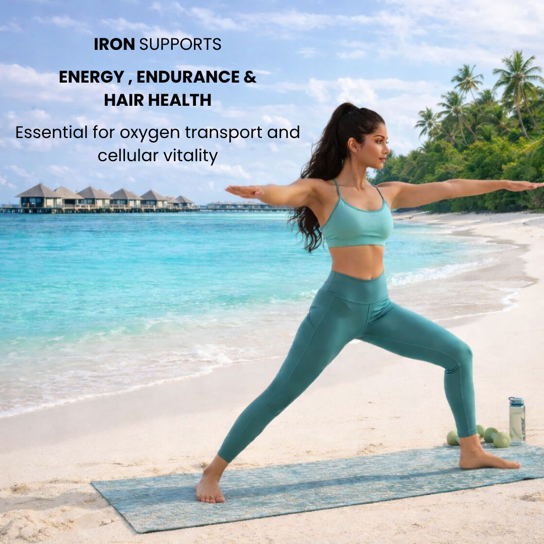 Bioford Iron Gummies With Folic Acid & Vitamin E | Strawberry Flavour | No Sugar Added | 30 Gummies | Supports Hemoglobin, Energy & Immunity - Image 4